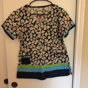 Scrubs! Mary Engelbreit top, size S